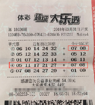 海南文昌彩民独爱体彩大乐透 “妙招”斩获10万元