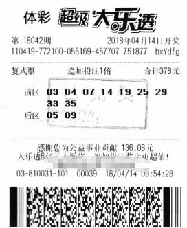 河南洛阳男子喜中大乐透头奖 收获奖金973万元