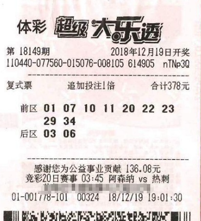 广州商人百元擒大乐透1253万 奖金偿还生意欠债