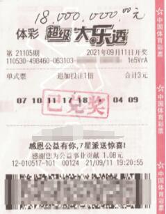 云南女彩民3元中大乐透1800万 兑奖时还在犯懵