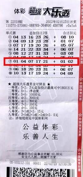 山东烟台退休阿姨喜领大乐透1791万元大奖