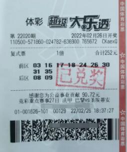 重庆销售男9+2小复式揽大乐透1000万大奖