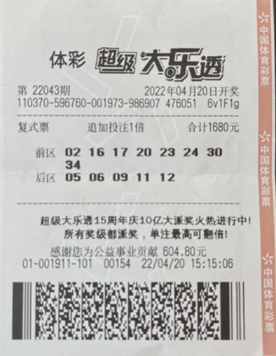 山东男子自选号擒大乐透1594万 准备好好规划奖金用途