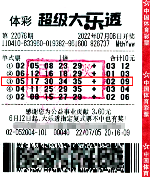 河南开封95后小伙领走大乐透1000万元大奖