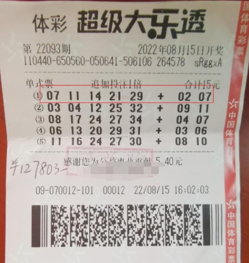 投注有方法 广东两位购彩者幸运揽获大乐透大奖