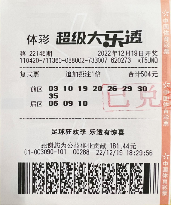 湖北省1506万大奖得主说：大奖青睐“有心人”