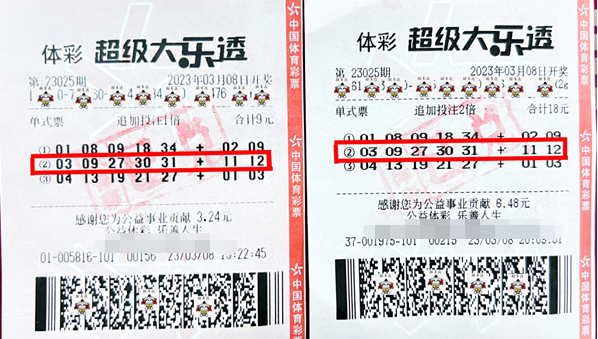感觉好就加倍！陕西彩民3735万大乐透大奖一人独中