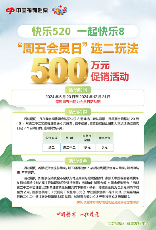 快乐8加奖活动