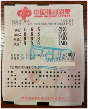 贵州女彩民加投“3d”豹子号收获10万元