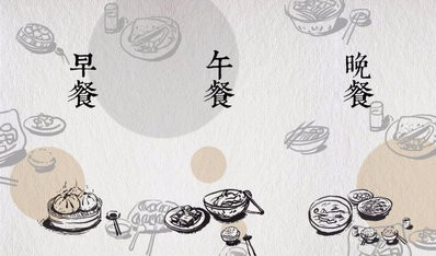 早中午一日三餐