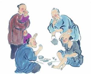 没学识，说话直，行酒令，被人欺