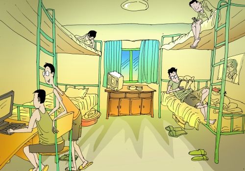 忆当年，翻照片，六室友，聚不全