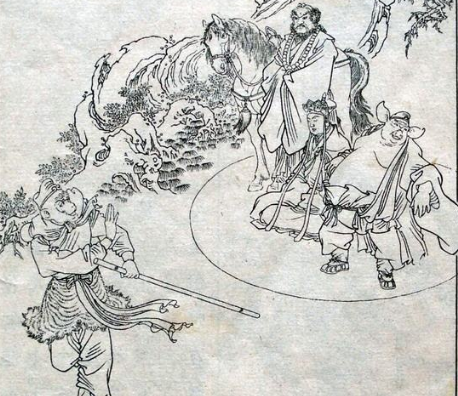 金箍棒，画个圈，师徒钻，坐半天