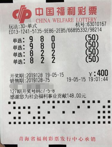 小玩法有大赚头 西宁彩友倍投3d中大奖