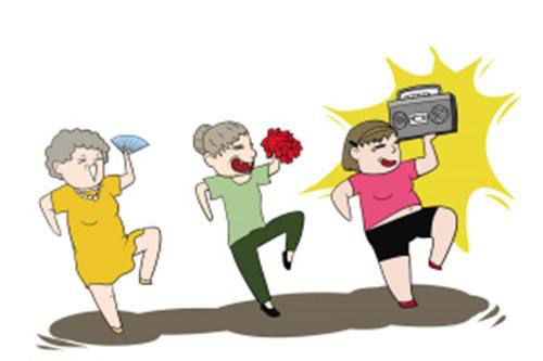广场舞，慢四步，小圈子，众人数