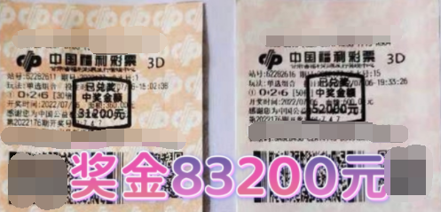 甘肃庆阳彩民倍投3D喜获奖金8.3万元