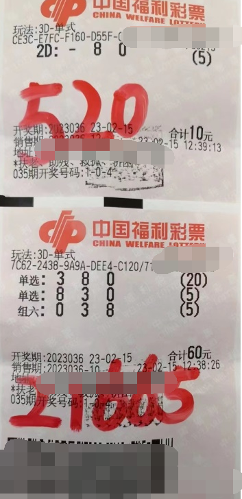 江苏苏州帅气小伙揽3D万元奖