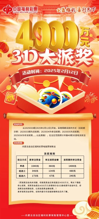 3d加奖活动