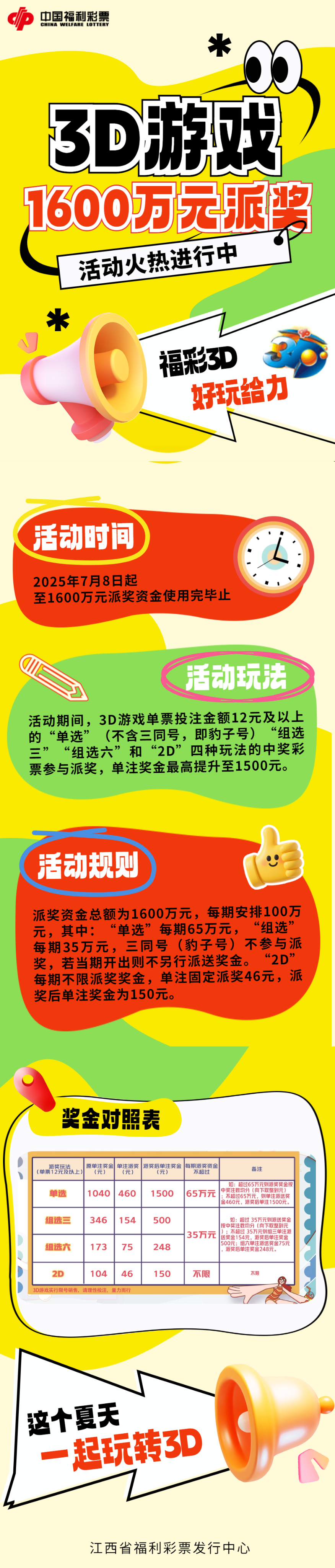 今日开启！3D游戏1600万元派奖活动一图解锁