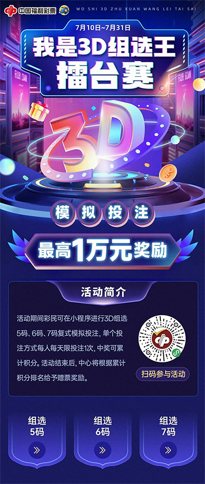 3d加奖活动