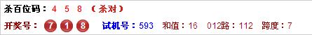 3d第2014259期金手指百位杀号：235