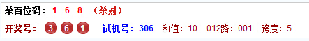 上期第2014274期金手指杀对：