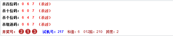 3d之家杀号分析专家于海滨上期全部命中