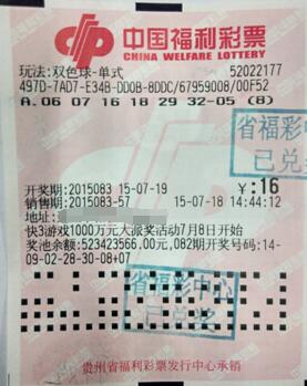 守号十三年 终获4708万元双色球大奖