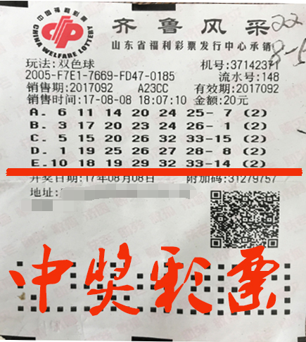 "懒人有懒福" 不费脑筋20元斩获双色球351588元奖金
