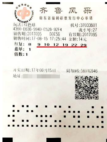 骨灰级彩民凭直接选出"奇葩号" 中6注双色球大奖不敢信
