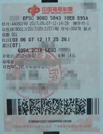 广东惠州、茂名彩民喜中双色球一等奖509万元