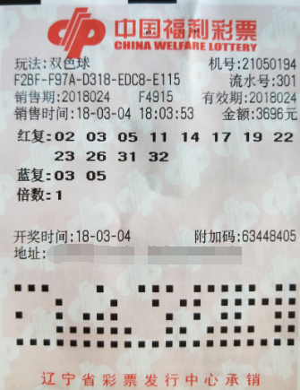 辽宁本溪彩民合买双色球 幸运命中两注二等奖
