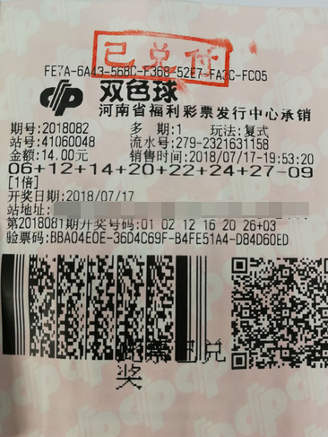 巾帼不让须眉 河南鹤壁南阳女彩民中双色球头奖