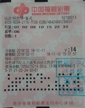 贵州威宁彩民好运气 多人合买双色球拔头筹