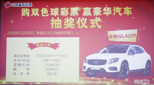 一等奖奔驰GLA220抽奖结果