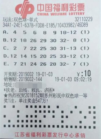 小善行大回报 江苏镇江彩民收获双色球近20万元奖金