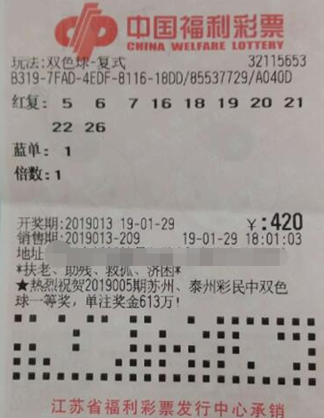 办公室岁末发福利 彩民合买双色球喜中2.6万