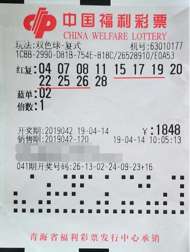 青海“豪气”彩友时隔一月再次斩获双色球银奖