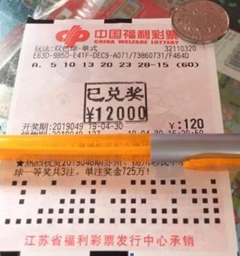 江苏丹徒退休老彩民钟情双色球 喜中大奖