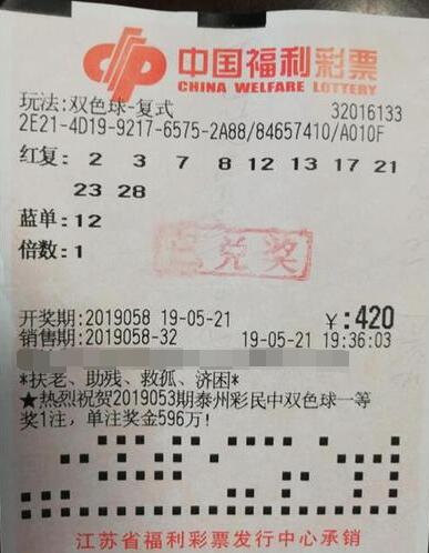 灵感来袭 江苏南京彩民笑纳双色球奖金2.6万元