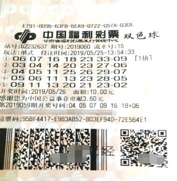 甘肃武威彩民碰运气 擒获双色球二等奖24万元