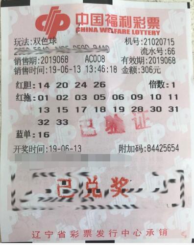 自信选对红球胆码 辽宁技术型彩民双色球一举夺银