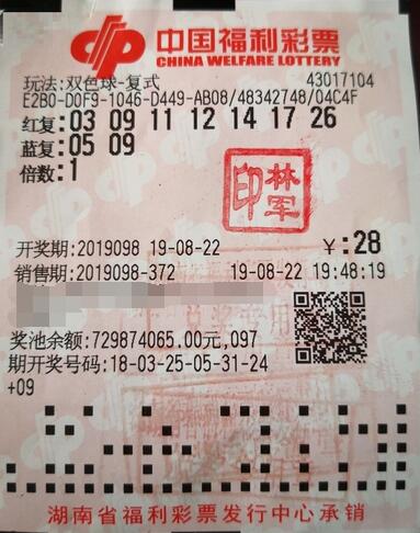 捡来的号码 助力湖南长沙彩民喜获双色球972万大奖