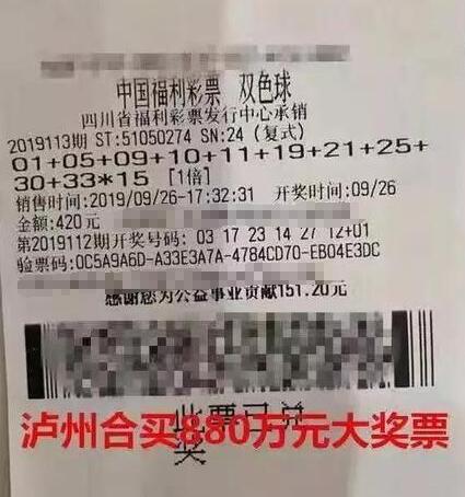 全国各地19名网友众筹合买双色球 喜中880万元大奖