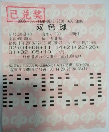 湖北孝感彩民822万双色球兑奖直击：临时加蓝号中奖如神助