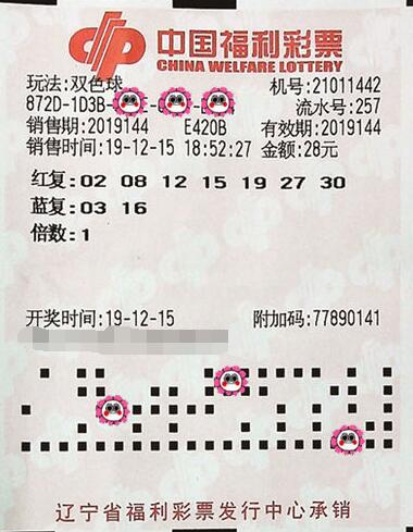 辽宁沈阳双色球1070万兑奖：家人生日号带来好运