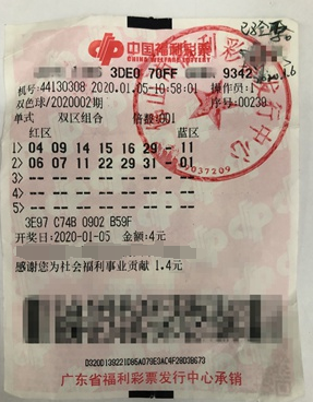 广东佛山中出2020年首个双色球头奖618万