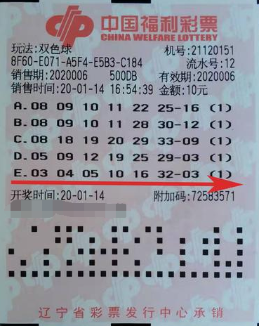 辽宁80后忠实彩民揽双色球5万 父母帮忙兑奖很高兴