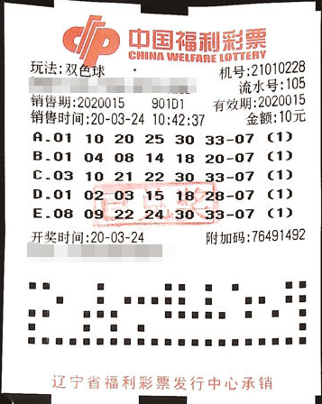 机选变守号 辽宁沈阳彩友幸运中得双色球33万