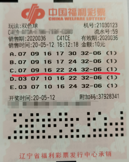 辽宁鞍山老彩民购彩十余年 终获双色球一等奖
